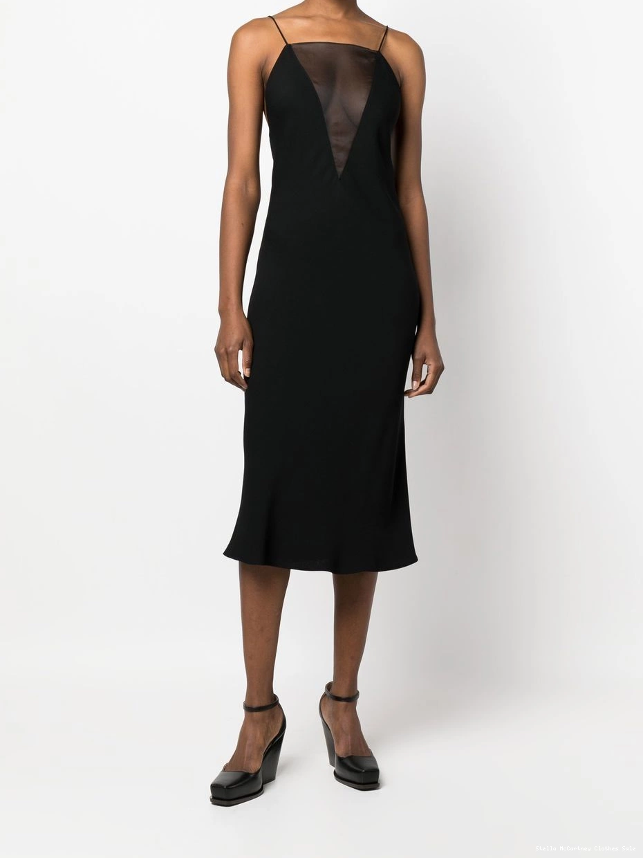 Cheap midi dress McCartney Women silk crepe compact Stella 0420